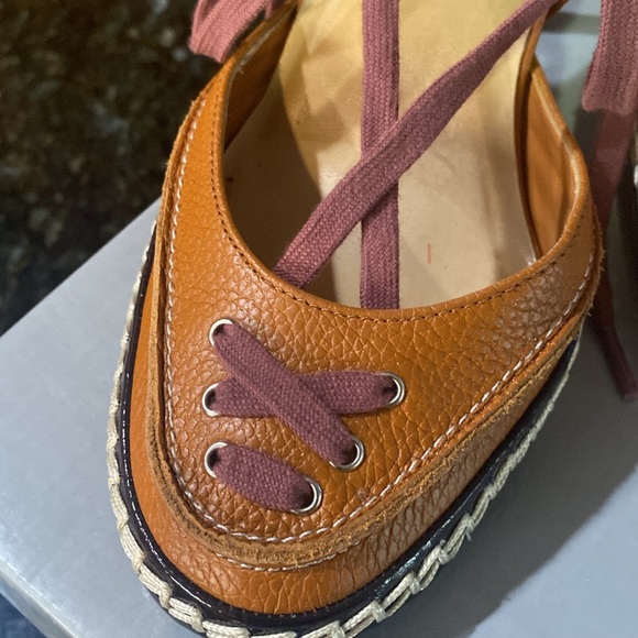 ❤️ SALE ✅ COLIN STUART HEELS leather shoes long lace in pristine condition. - Picture 3 of 9